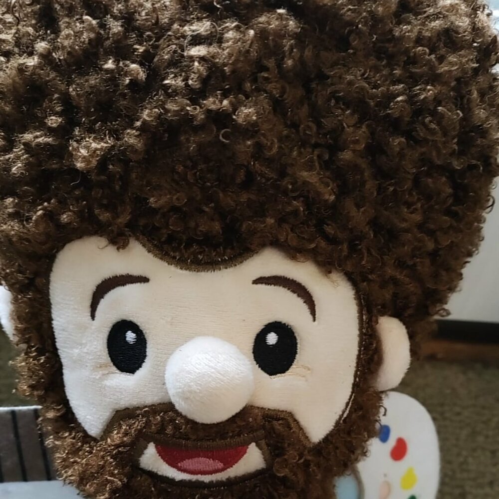 Bob Ross Plush Doll 10” Tall New Without tag